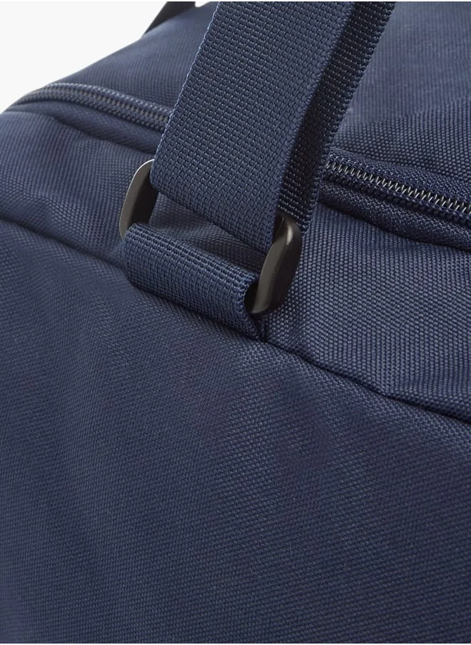 كابا Men Logo Print Duffel Bag with Handles and Zip Closure
