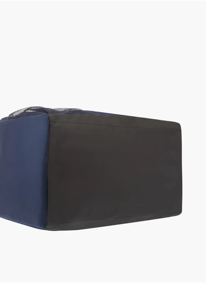كابا Men Logo Print Duffel Bag with Handles and Zip Closure