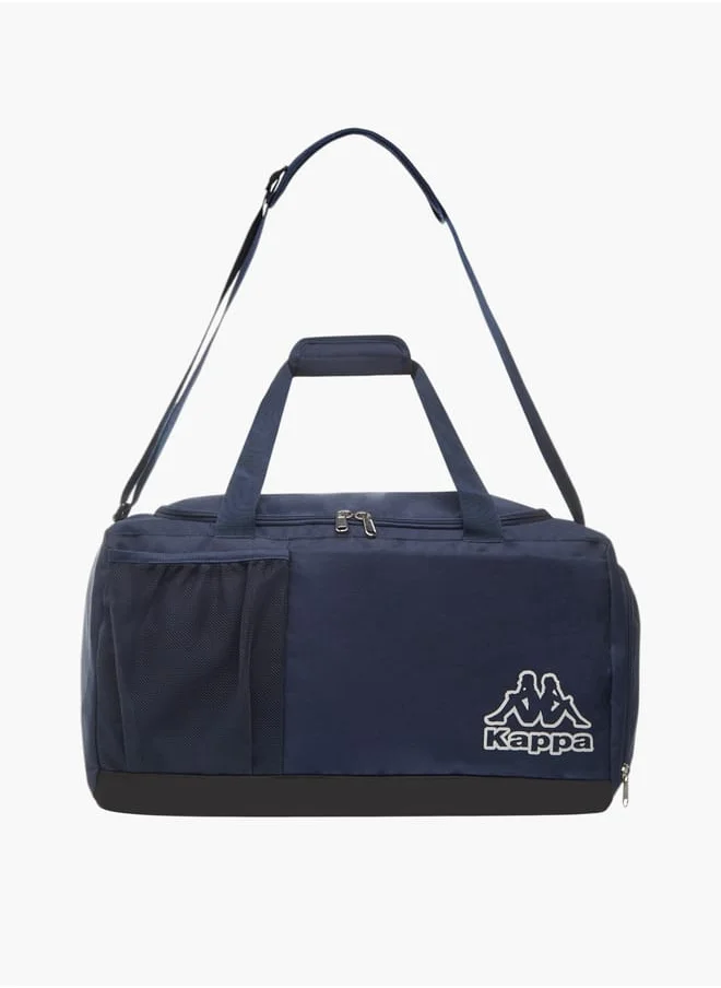 كابا Men Logo Print Duffel Bag with Handles and Zip Closure