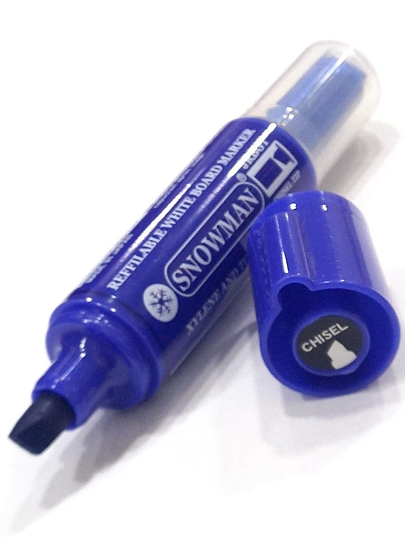 Snowman 3 whiteboard pen with chisel tip + spare parts(Different colors: blue, black and red )  - Image 5