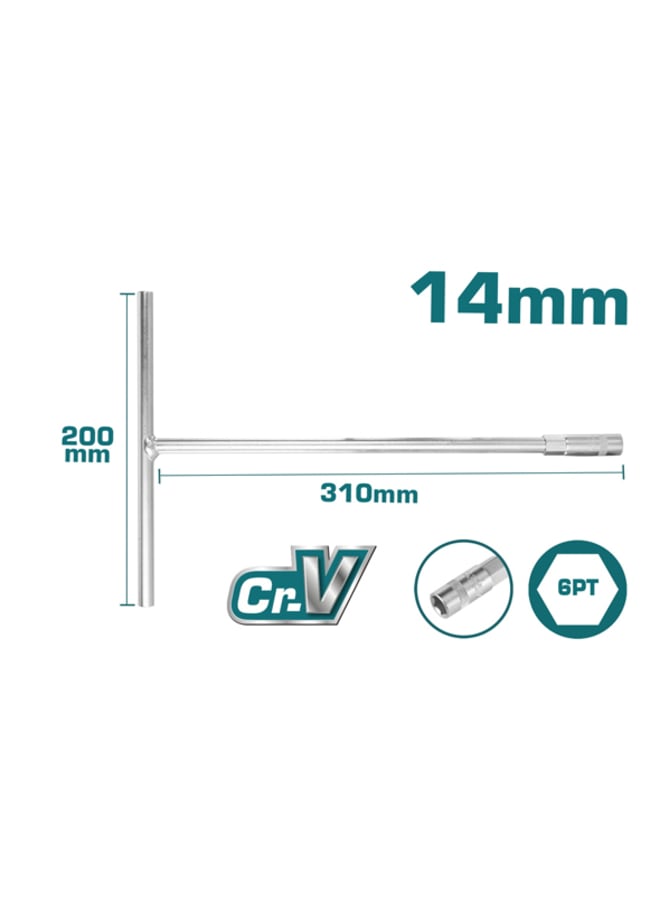 TOTAL It has the letter T, 14 mm Total