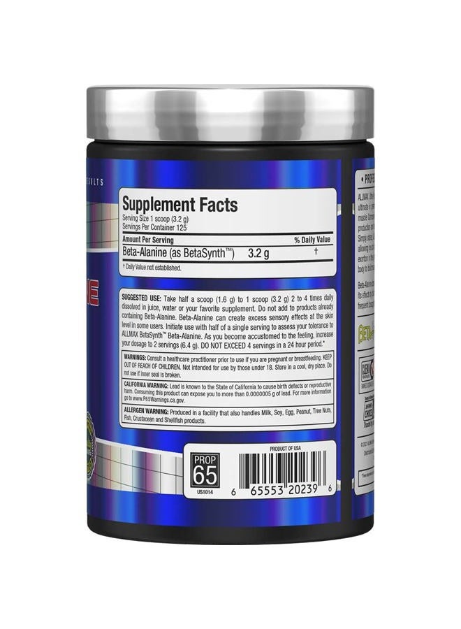 AllMax Nutrition بيتا-ألانين، 14.11 أونصة (400 جرام) - Image 3