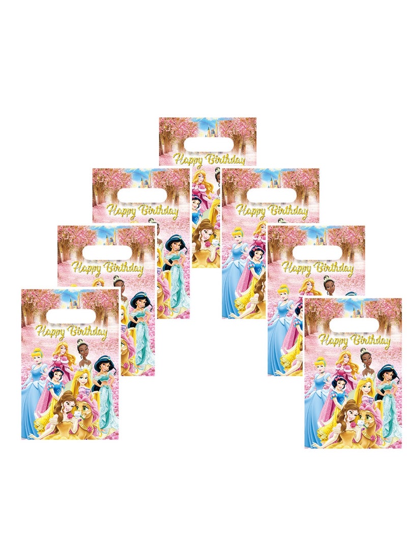 cartoon princess party favor paper bags 10pcs gift bag size 17*25cm birthday party candy bag goody bag for kids party supplies