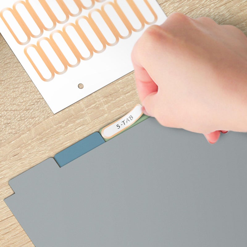 Ospelelf Mini Binder Dividers with Tabsï¼ŒDurable Paper Dividers for 3 Ring Mini Small Binderï¼Œ5 Tab(5.5" * 8.5") - Image 5