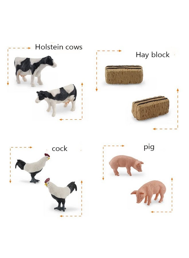 OUKEYI Animal Figurines, 10Pcs Farm Animals Figurines Toys,Big Animal Toys, Realistic Plastic Animals Playset, Educational Learning Toy Set for Kids Toddlers - Image 5