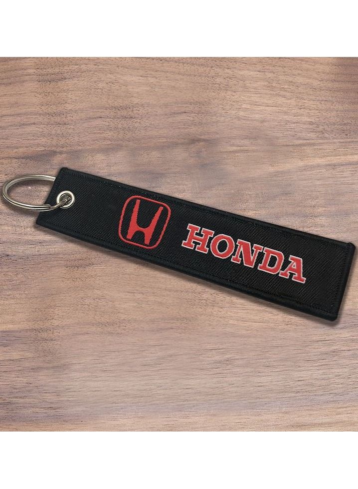 HONDA Fabric Strap Keychain, Car Key Chain, Home Keychain 1 Pcs - Image 1