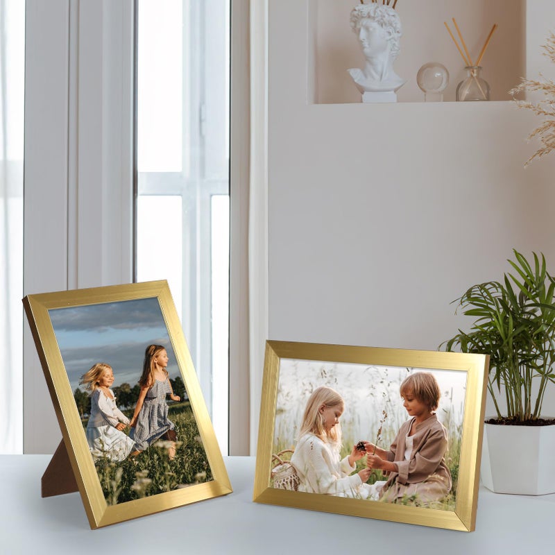 Hoikwo 18 Packs 4x6 Gold Multi Picture Frames Set for Family Photos  Artwork  Light Weight Bulk 4 by 6 Frames Pack for Wall Hanging and Table  Stylish Picture Frames - Image 5