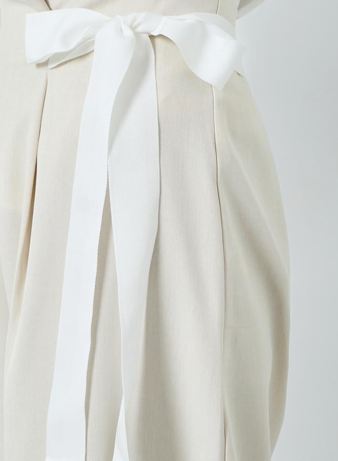 Take Two Women Beige Wide Leg Pants - Image 3