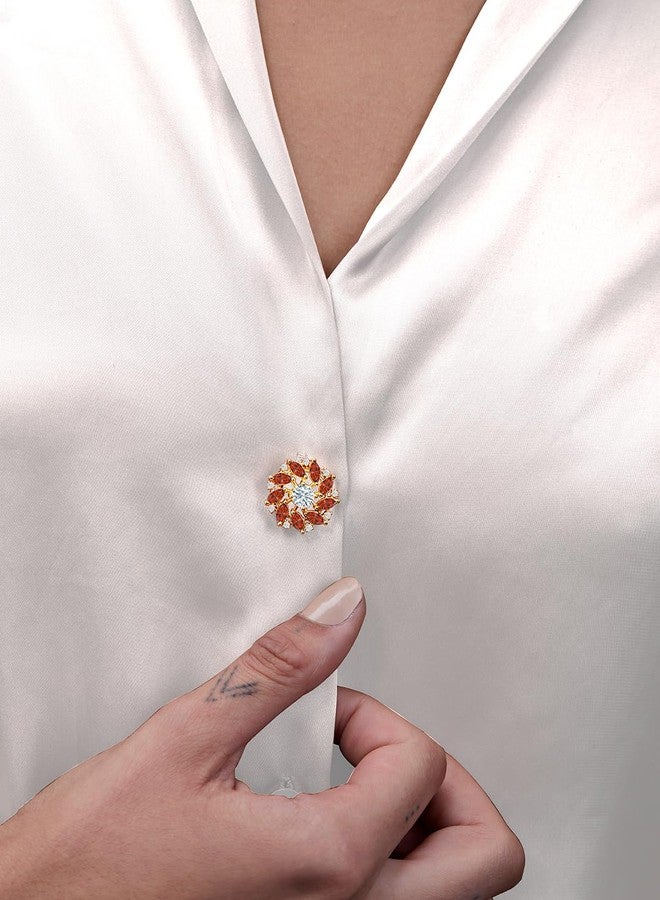 مينوتيا أزرار قمصان نسائية أنيقة من مينوتيا | أزرار قمصان أنيقة للنساء والفتيات، ذهبية اللون_MNT0466GNT_G - Image 5