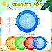 Restroma 12 Pack Kids Sand Sifter Sieve Plastic Sand Strainer Beach Toys Sifting Pan for Child Boys Girls Beach Finding Treasure Tools Party Supplies 4 Colors - Image 4