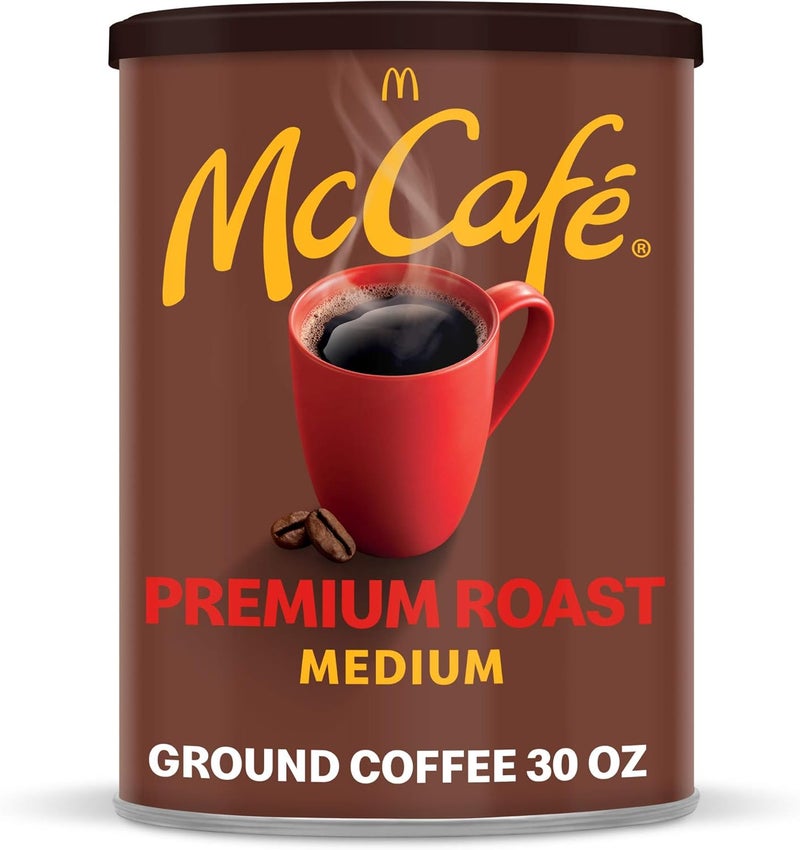 McCafe Premium Roast Ground Coffee, 30 oz Canister - Image 1
