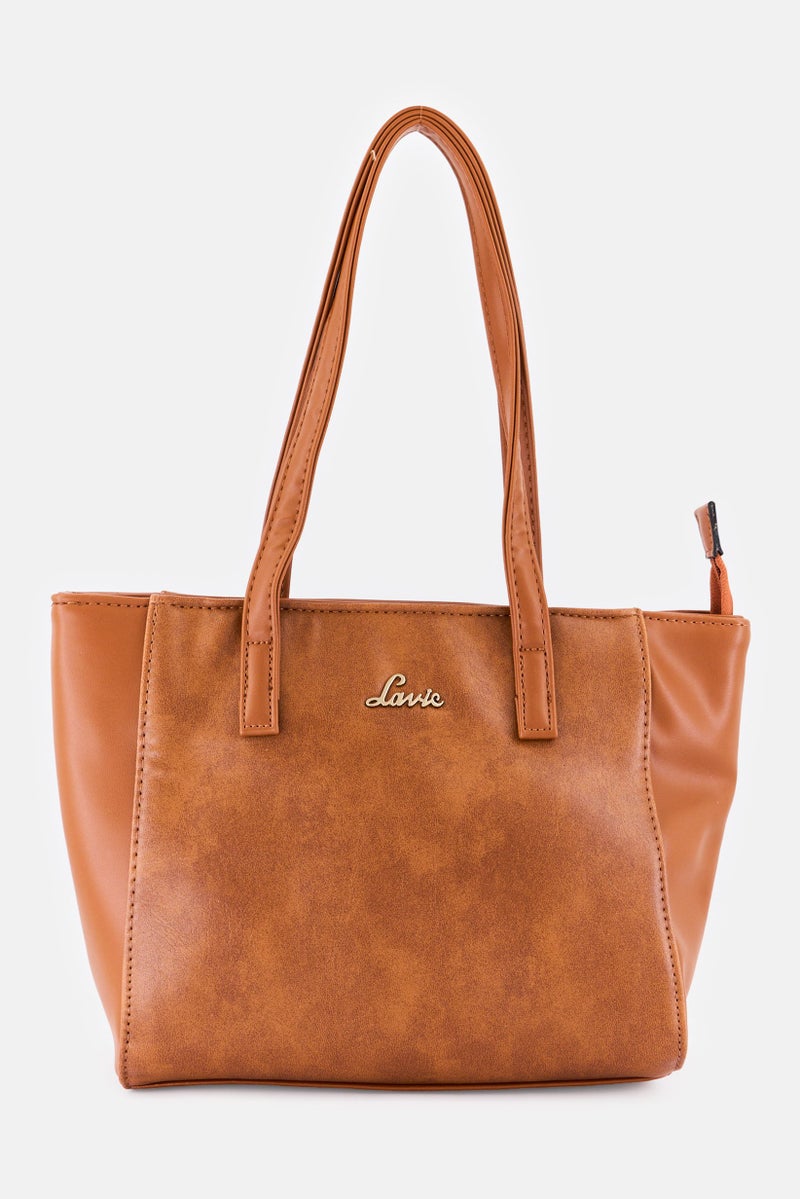 Lavie حقيبة توت من اللؤلؤ بشعار العلامة التجارية للنساء، بني - Image 1