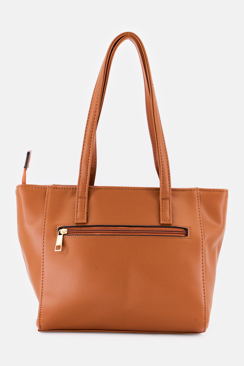 Lavie حقيبة توت من اللؤلؤ بشعار العلامة التجارية للنساء، بني - Image 2