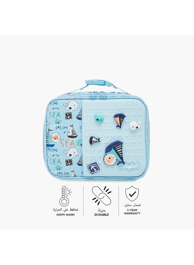 Skylar Sea Print Lunch Bag for Kids - Image 4