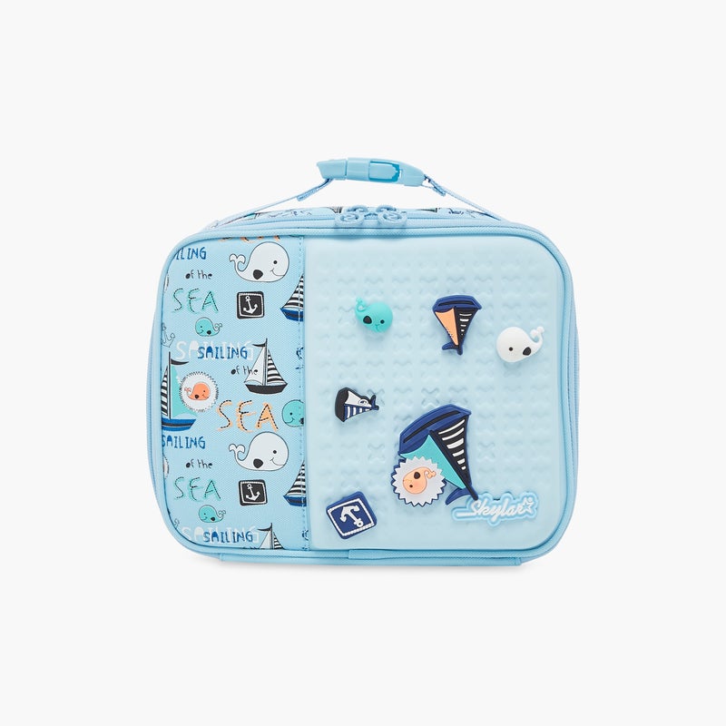 Skylar Sea Print Lunch Bag for Kids - Image 1