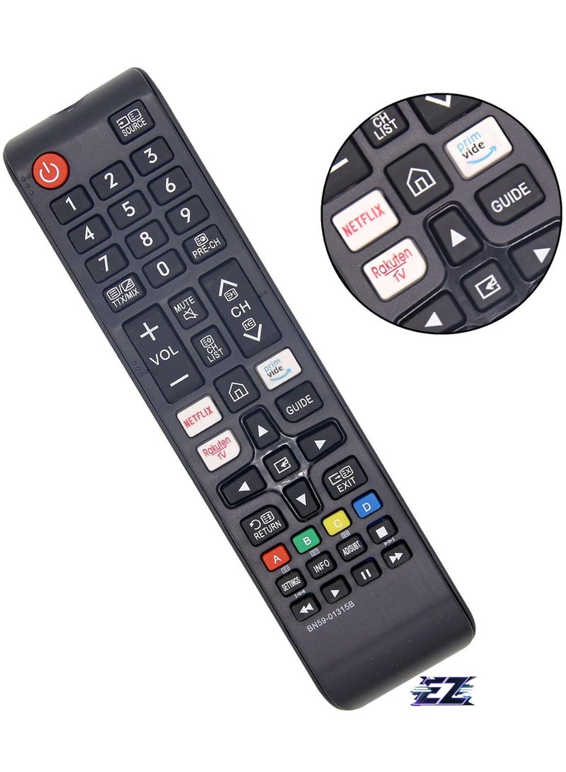 ELTRAZONE Replacement Samsung BN59-01315B Remote Control for Samsung smart TV 4K UHD HDR Crystal QLED UE Series Quantum TVs with Netflix, Rakuten Prime, Video Buttons with Battery - Image 2
