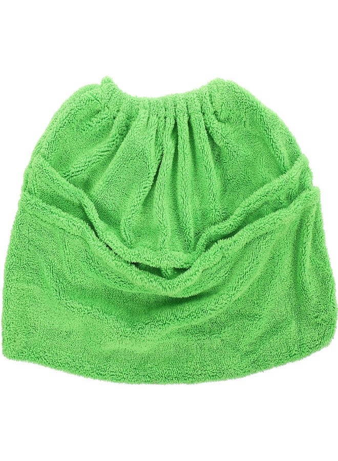 KALLORY Cotton Mop Pad, Terry Cloth Broom Cover Broom Head Replacement Mats Wet Mop Pads for Sweepers (Green) - Image 1