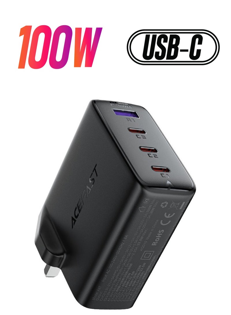 أسيفاست شاحن حائط ACEFAST A97 PD100W GaN. - Image 1