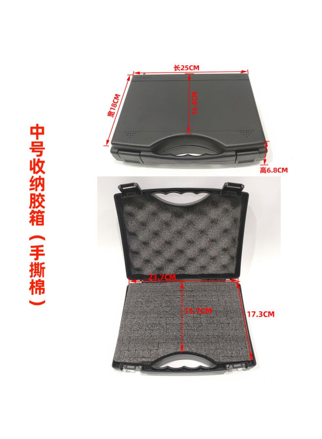 Metal Microphone Aluminum Box Large Small Size Outdoor Live Broadcast U87 Condenser Microphone Portable Aluminum Box - Image 1