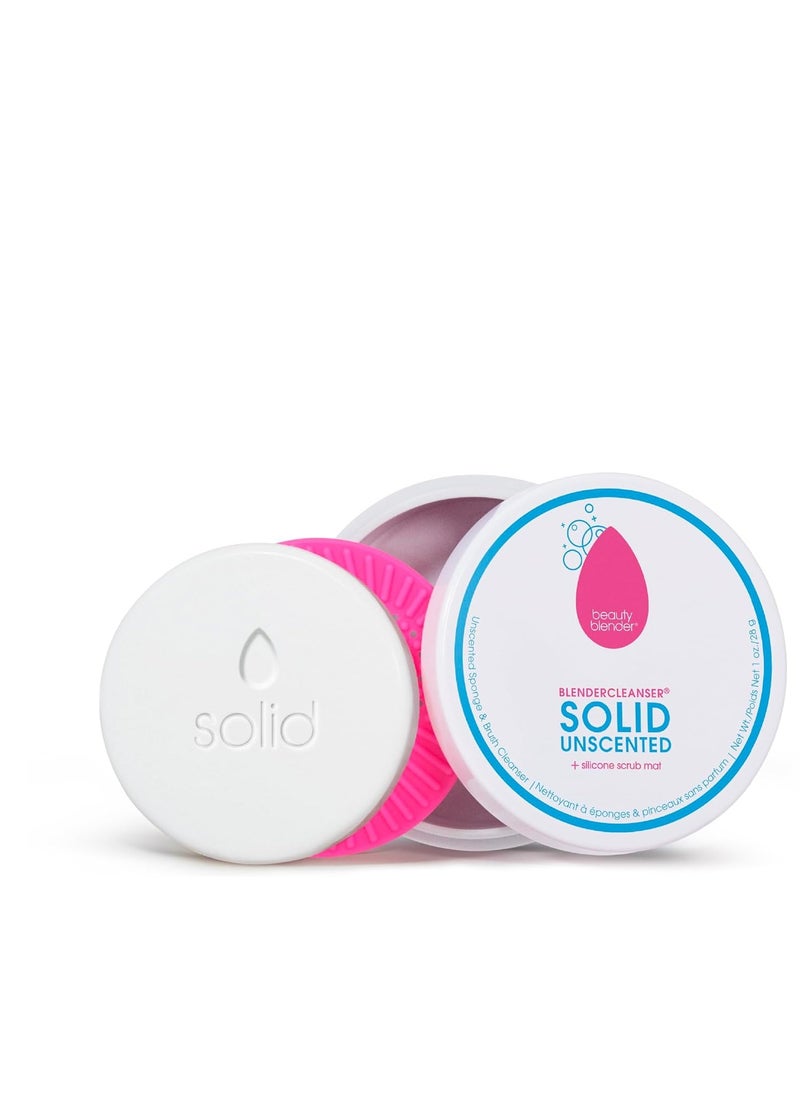 beautyblender Beautyblender® | Blendercleanser® Solid Unscented Makeup Sponge & Brush Cleanser + Silicone Scrub Mat | Professional Cleansing Tool, Makeup Sponge Cleaner, Vegan & Cruelty Free, Made in USA  - Image 1