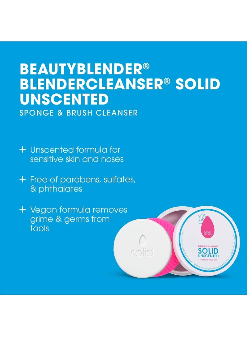 beautyblender Beautyblender® | Blendercleanser® Solid Unscented Makeup Sponge & Brush Cleanser + Silicone Scrub Mat | Professional Cleansing Tool, Makeup Sponge Cleaner, Vegan & Cruelty Free, Made in USA  - Image 3