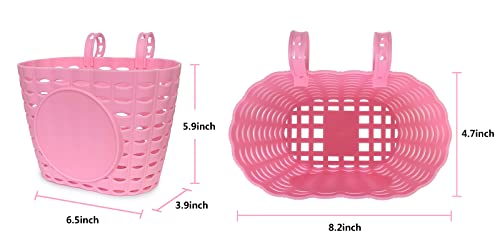 Noviko Girl Bike Basket Kid Bicycle Basket Bike Accessories for Girls - Image 2