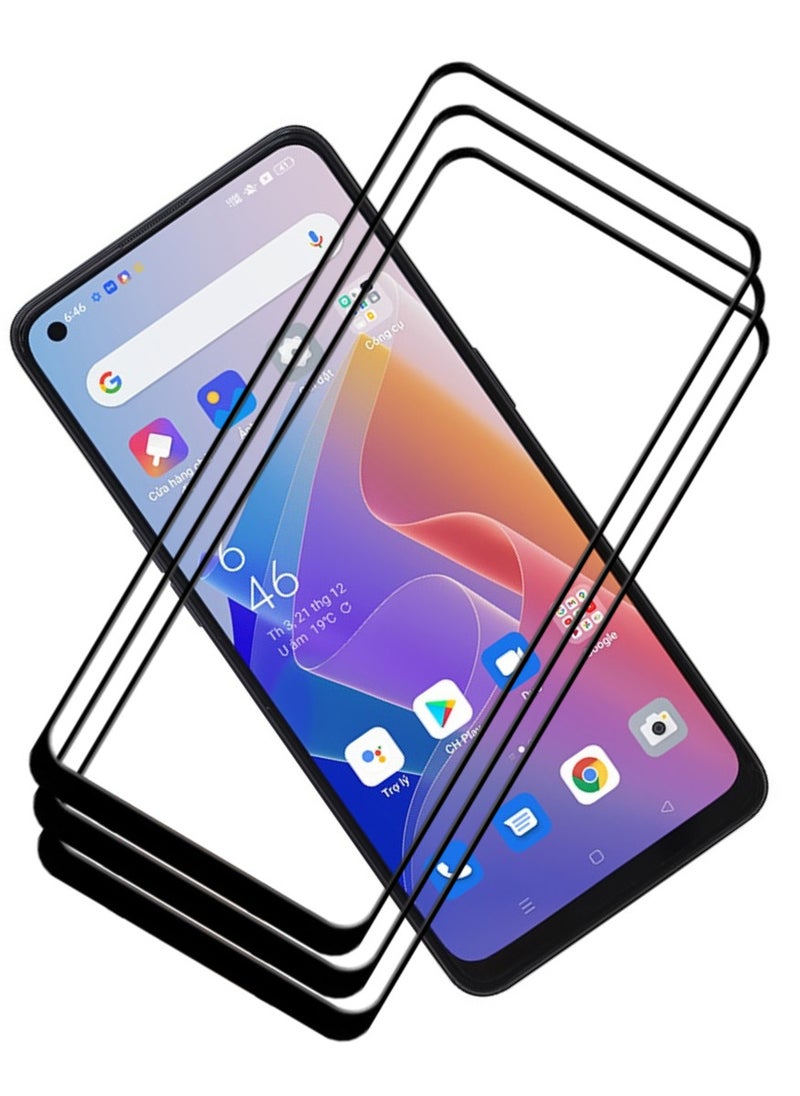 ACLIX 3 Pieces Antistatic ESD Dustproof Premium Quality High Definition Tempered Glass Screen Protector Designed For Oppo Reno7 Z 5G - Image 1