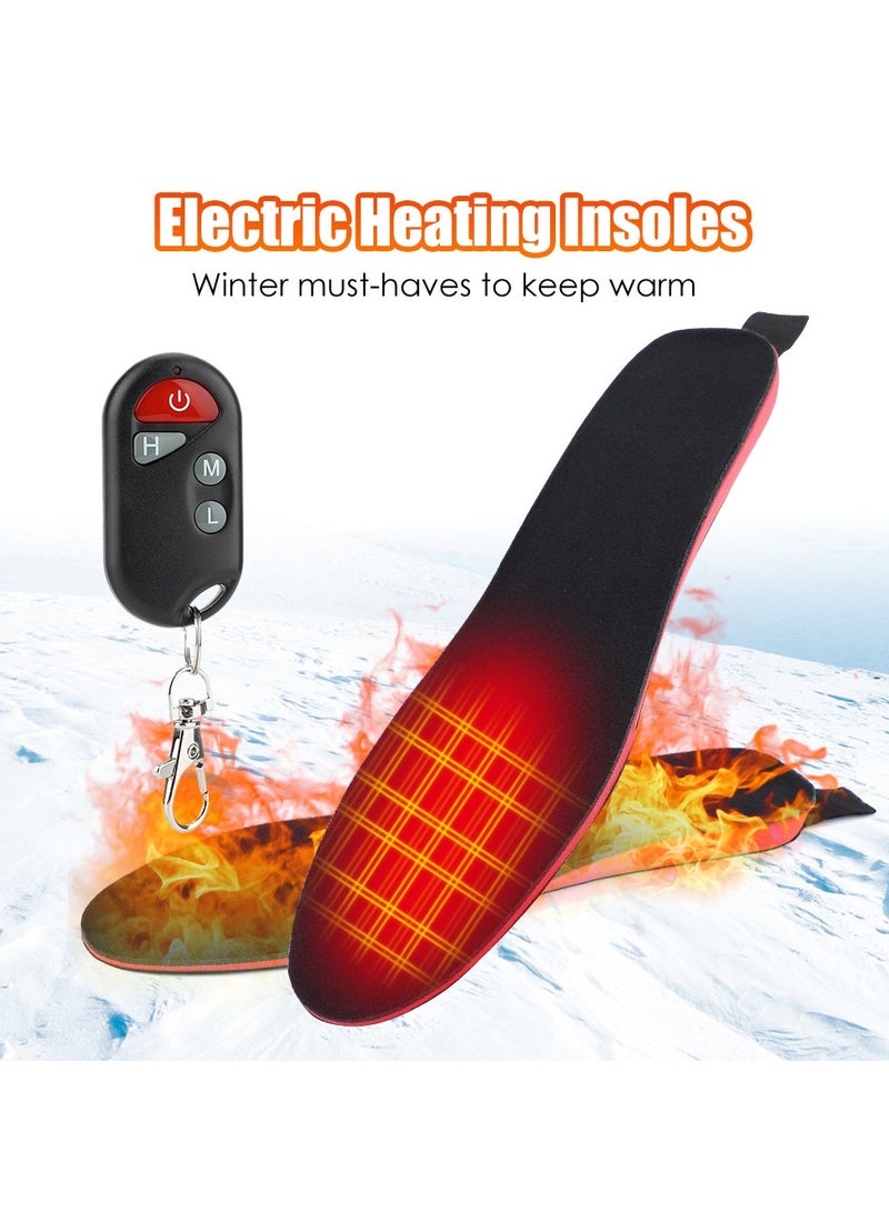 general Heated insoles for men and women - Battery-rechargeable heated insoles |Warm soles for men and women |3 heat settings to control temperature |Durable heated insoles for skiing, hiking, camping - Image 2