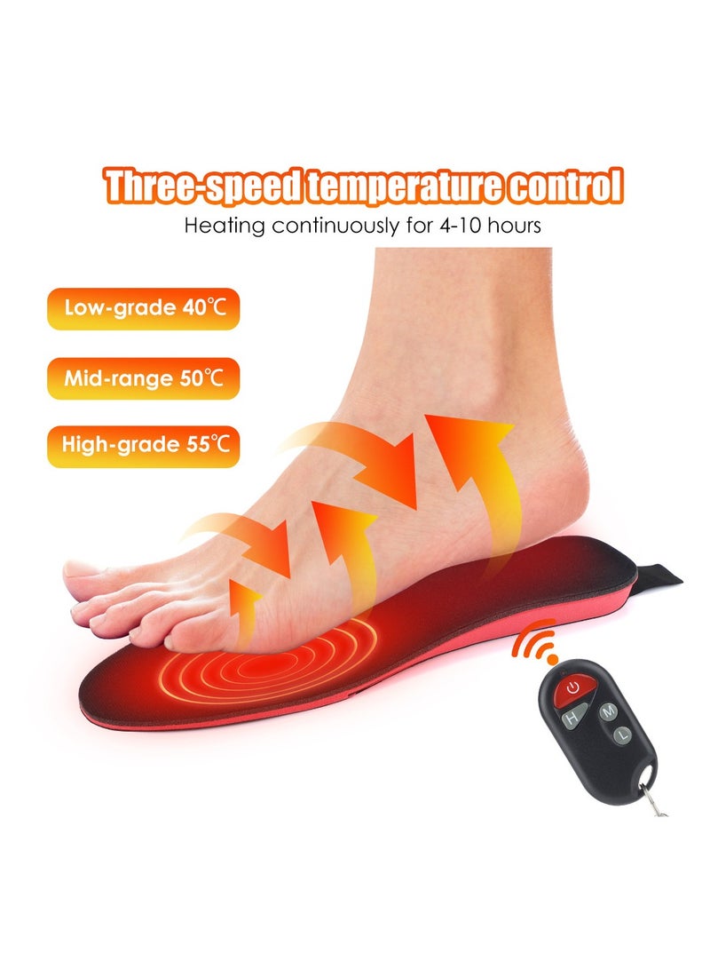 general Heated insoles for men and women - Battery-rechargeable heated insoles |Warm soles for men and women |3 heat settings to control temperature |Durable heated insoles for skiing, hiking, camping - Image 3