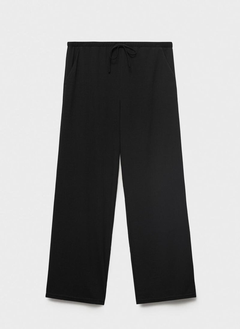 MANGO Drawstring Straight Trousers  - Image 5
