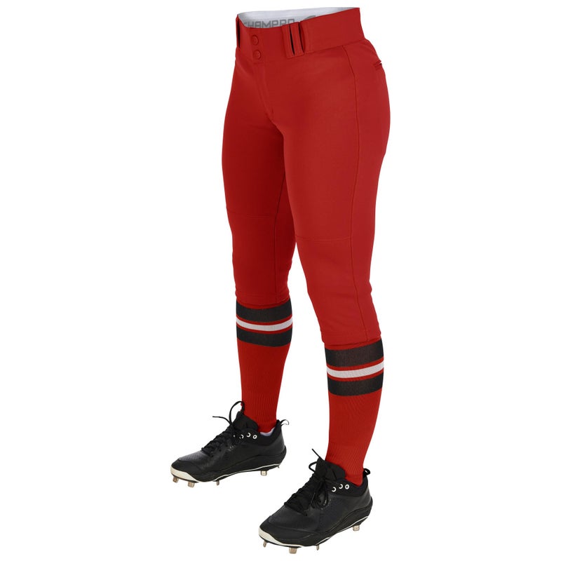 CHAMPRO Tournament Softball Knickers Womens Medium Scarlet - Image 2