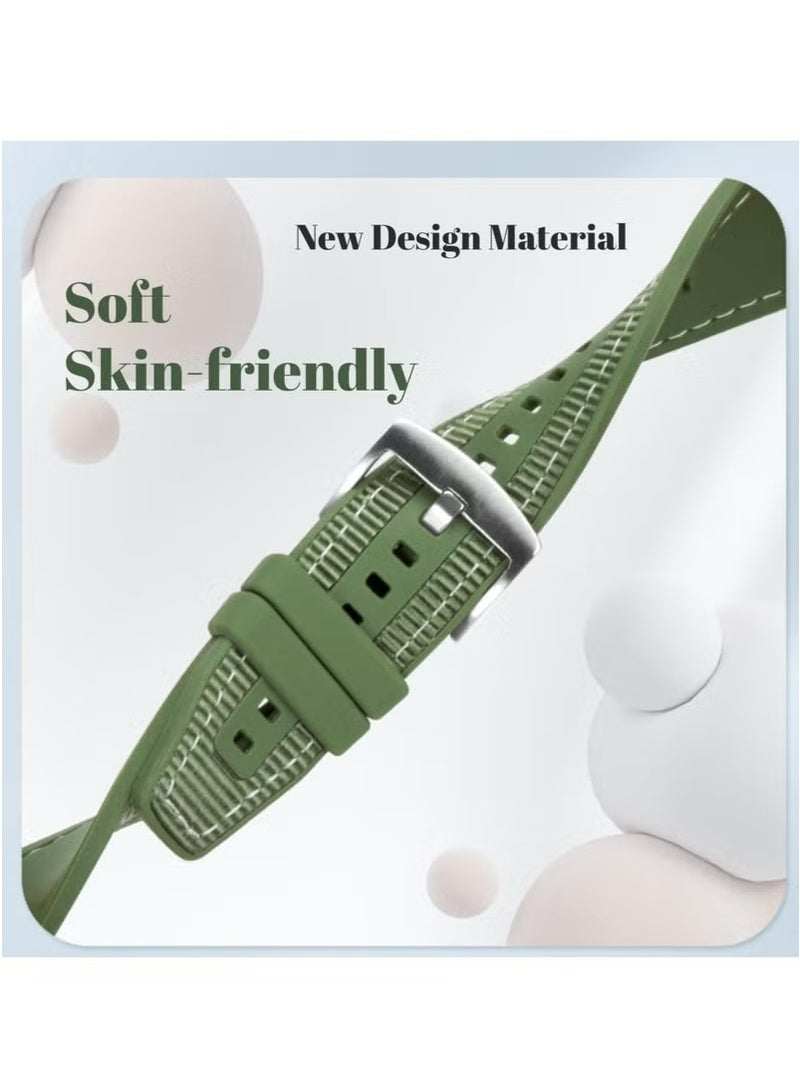 إكس ليفيل 4 قطع 22 مم نايلون متفرج السيليكون الرياضة ساعة الشريط / ساعة الشريط لشركة هواوي ساعة GT5 / GT4 4 46 مم أسود + أزرق + أخضر + رمادي - Image 2