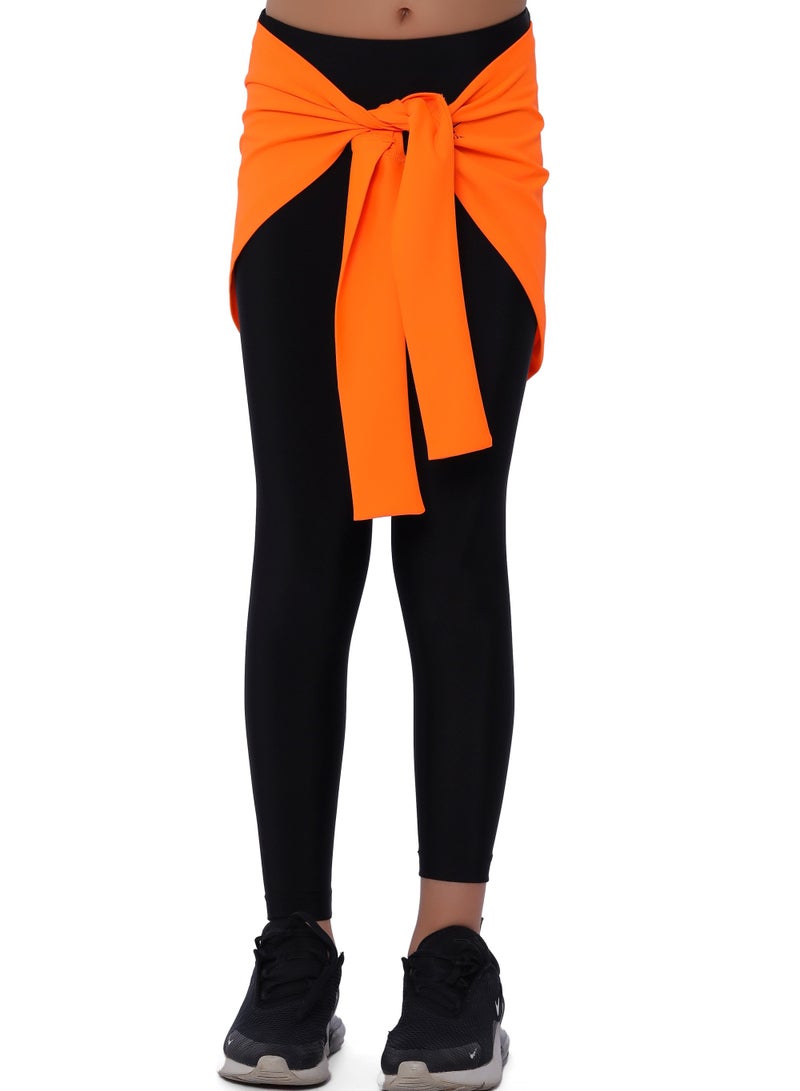 ANJA Girls' Black Seamless Leggings – Sculpt Design - Image 1