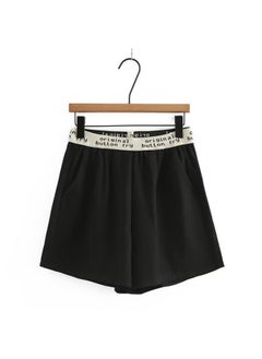 Summer New Large Size Women's Shorts For Chubby Girls Fashionable Slimming Letter Loose Waist Casual Shorts 8805