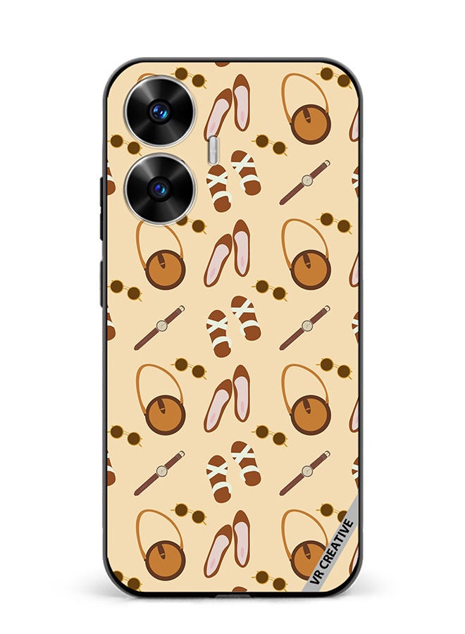 VR CREATIVE Protective Case Cover For Realme C55 Outfit Vintage Vector Design Multicolour - Image 1