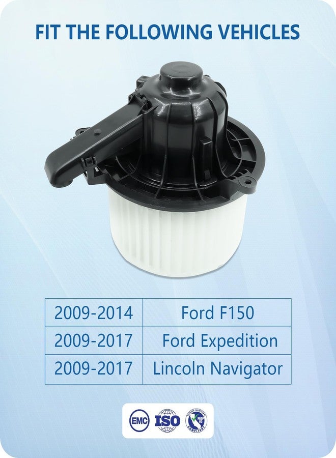 GVPART4U Blower Motor Fit for Ford 2009 2010 2011 2012 2013 2014 F150, 2009-2014 2015 2016 2017 Ford Expedition Lincoln Navigator AC Blower Motor OE Replace 700237 CL1Z19805A AL1Z19805A FO3126130 - Image 2