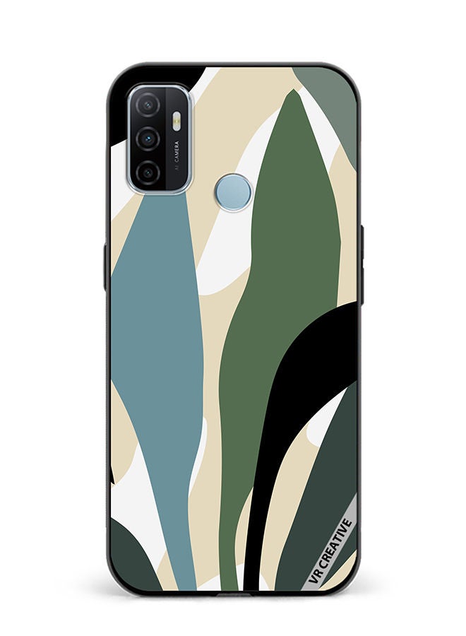 VR CREATIVE Protective Case Cover For Oppo A53 Leaf Tropical Design Multicolour - Image 1