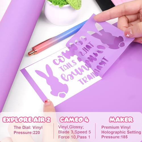 WRAPXPERT Pastel Vinyl Permanent - 12 Sheets Bundle 12"x12" Matte Boho Craft Vinyl Sheets Pastel Colors Adhesive Vinyl Craft Cutters DIY Projects for Cricut Silhouette Cameo - Image 5