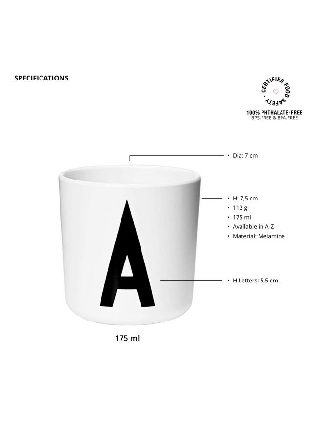 Design letters Design Letters Melamine Sippy Cups for Baby 7 Oz Grey| Kids Cups Designed in Denmark Reusable Cup for Baby 6+ Month|Learning Cup BPA/BPS Free | Children Drinking Cup Dishwasher Safe, Toddler Cup  - Image 2