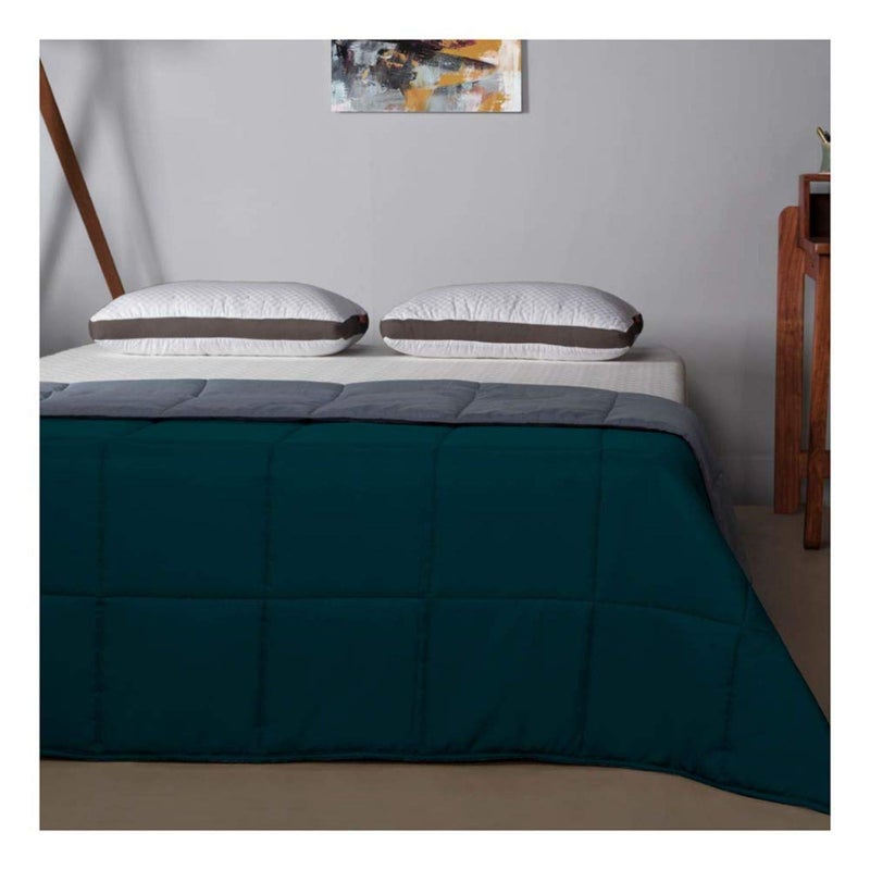 SVT SVT Microfiber 200TC Comforter Double Bed_sea Green Grey  - Image 4