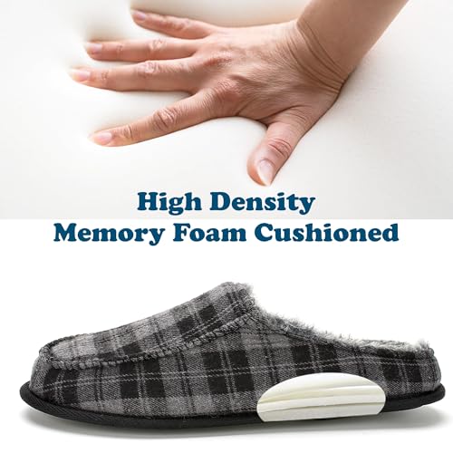 cosyone1997 Men's Slippers with Memory Foam, House Shoes for Men Indoor Outdoor, Non-Slip House Slippers Moccasin Style, Size 10-11 - Image 4
