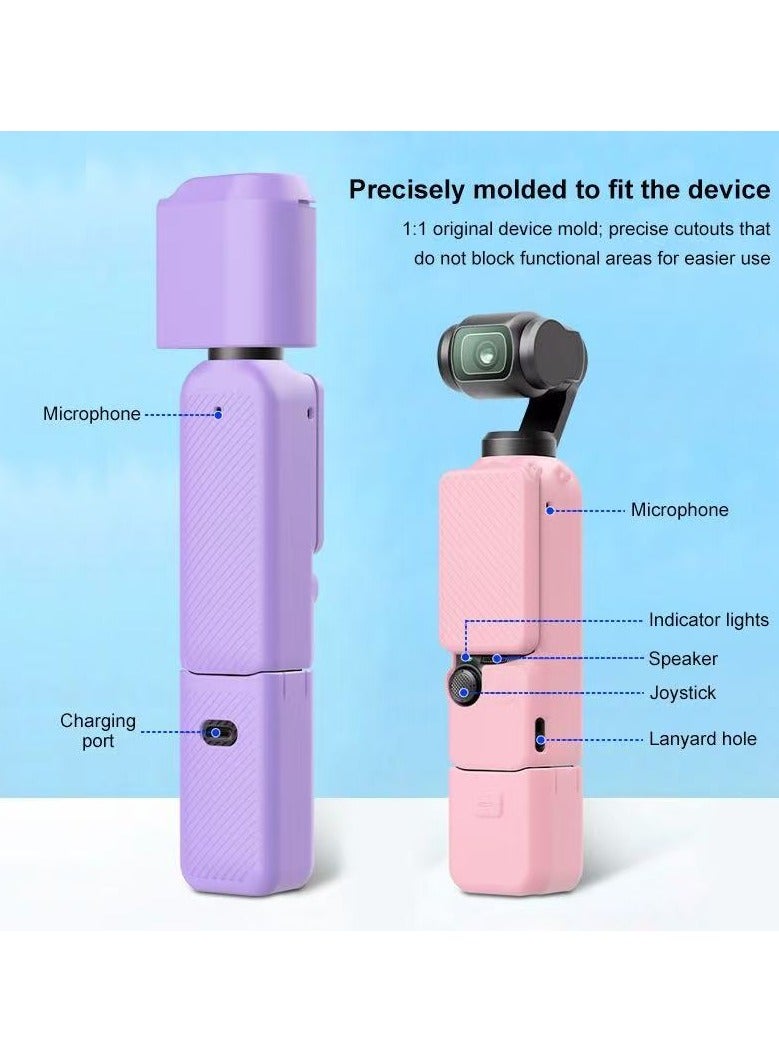 DJI Osmo Pocket 3 Silicone Case Silicone Case Protective Cover Handheld Gimbal Sports Camera Accessories（black） - Image 3