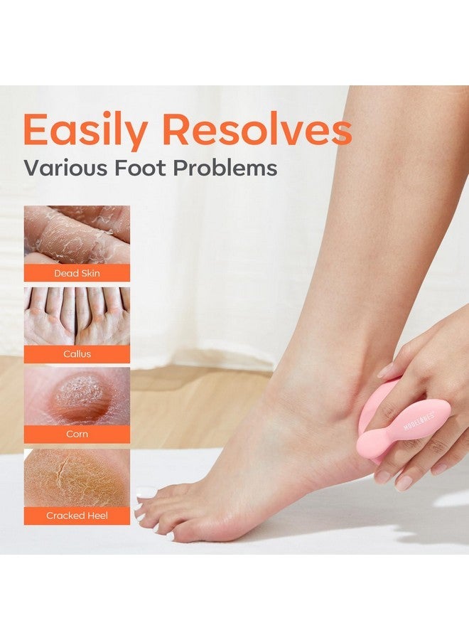 modelones Nano Glass Foot File - Professional Foot Scrubber And Callus Remover, Heel Scraper For Cracked Heels, Dead Skin Remover, Foot Buffer For Soft Feet, Safe Pedicure Tool With Anti-Slip Handle - Image 3