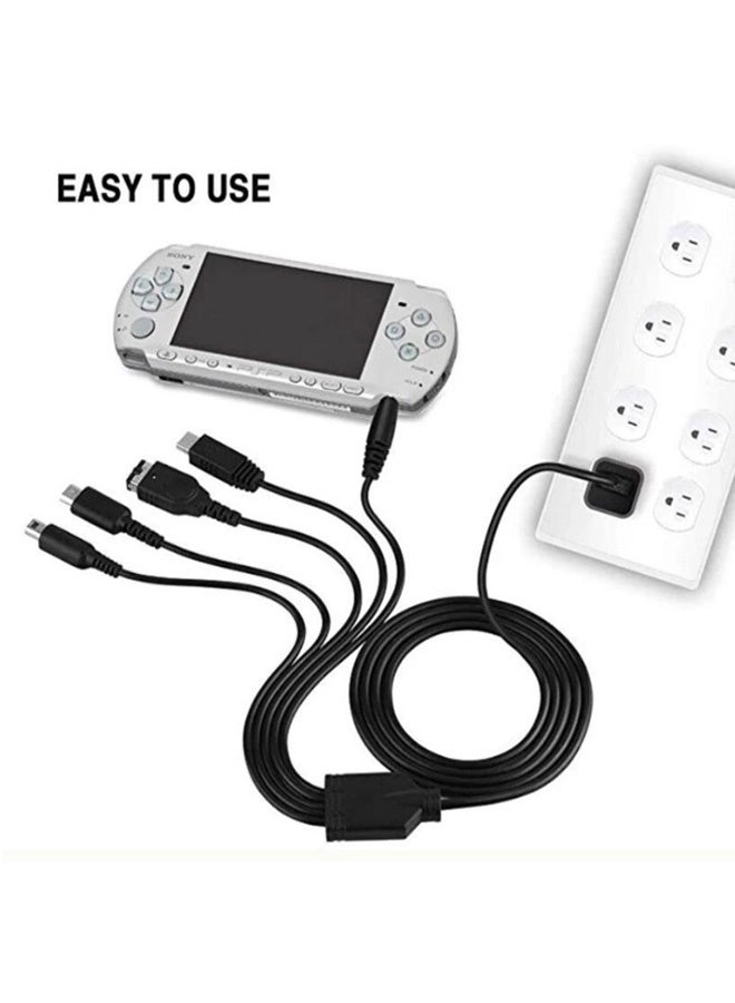 GMORO 5 in 1 USB Charger Cable Cord for Nintendo NDS Lite/Wii U/New 3DS(XL/LL),3DS(XL/LL),2DS,DSi(XL/LL),NDS/GBA SP(Gameboy Advance sp),PSP 1000 2000 3000 - Image 3