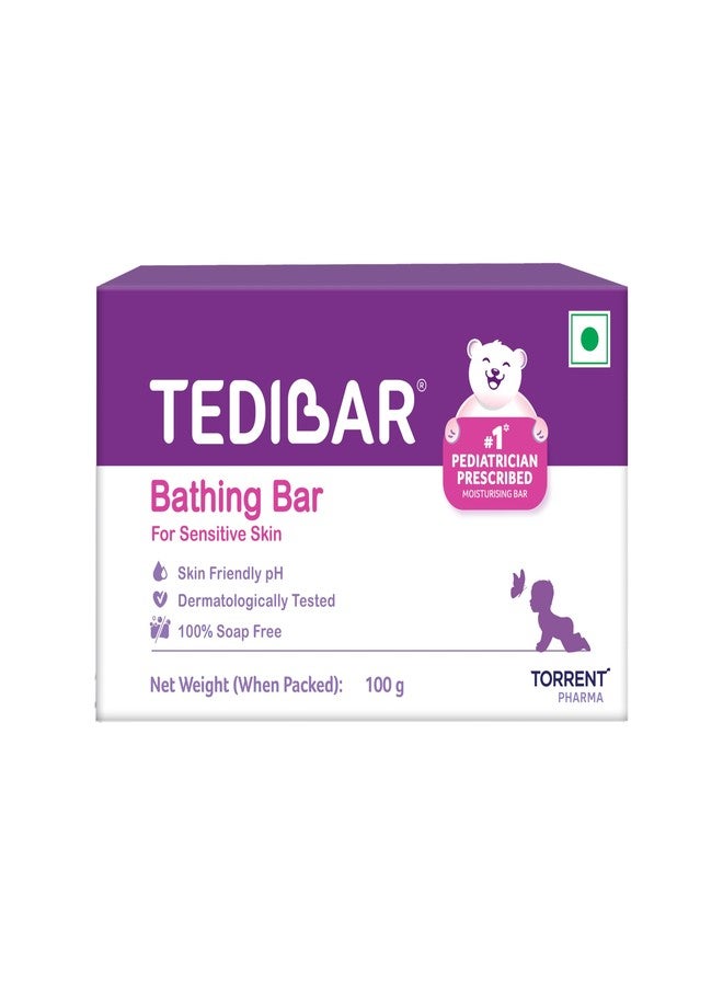 Tedibar Moisturising Baby Bathing Bar 100g - Image 1