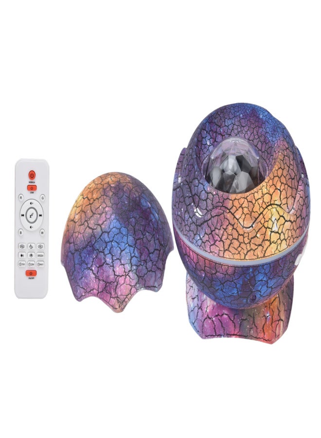Dinosaur Egg Star Projector Adjustable Angle White Noise Bluetooth Night Light Projector with Remote Control - Image 5