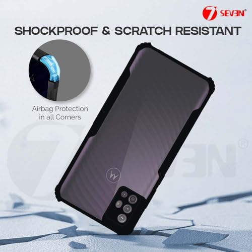 7-Seven 7SEVEN® Ipacky Back Cover for Motorola G30 | G10 Power 4G Mobile Back Case Shock Proof Design Camera Edges Protection Crystal Clear Phone Case Precise Cutouts Matte Black Soft Bumper Phone Cover - Image 4