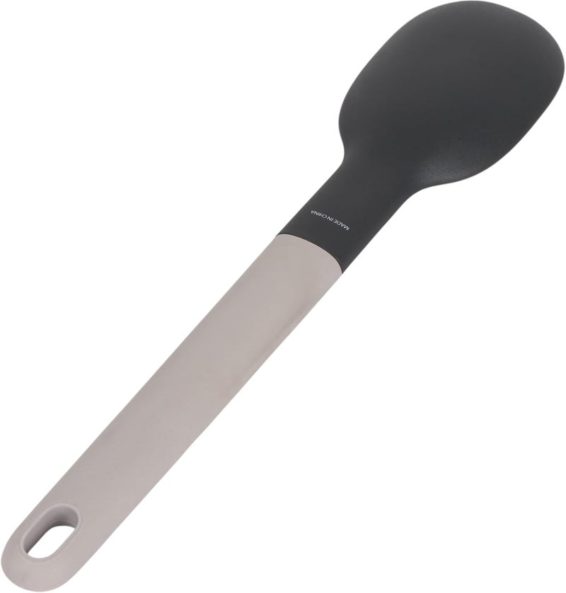 B&D Professional Nylon Serving Spoon with Black Handle and Grey Shaft - Image 4