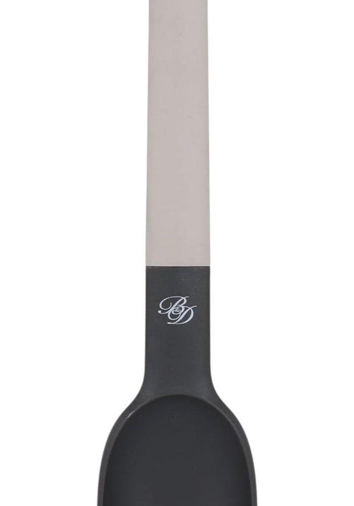 B&D Professional Nylon Serving Spoon with Black Handle and Grey Shaft - Image 2