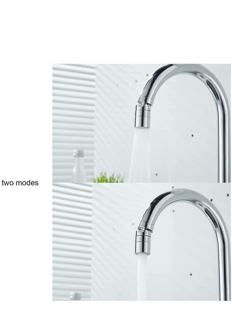 SYOSI - Kitchen Sink Faucet, Aerator Sprayer Attachment 360° Rotatable Head Replacement, Anti-Splash Tap Nozzle with 2 Modes Adjustment - Image 1